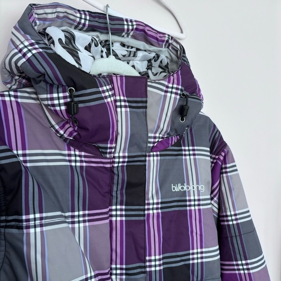 BILLABONG 15K AVED PointDry Purple Plaid Ski‎ Jacket Snowboard Jacket Size L - Picture 2 of 9